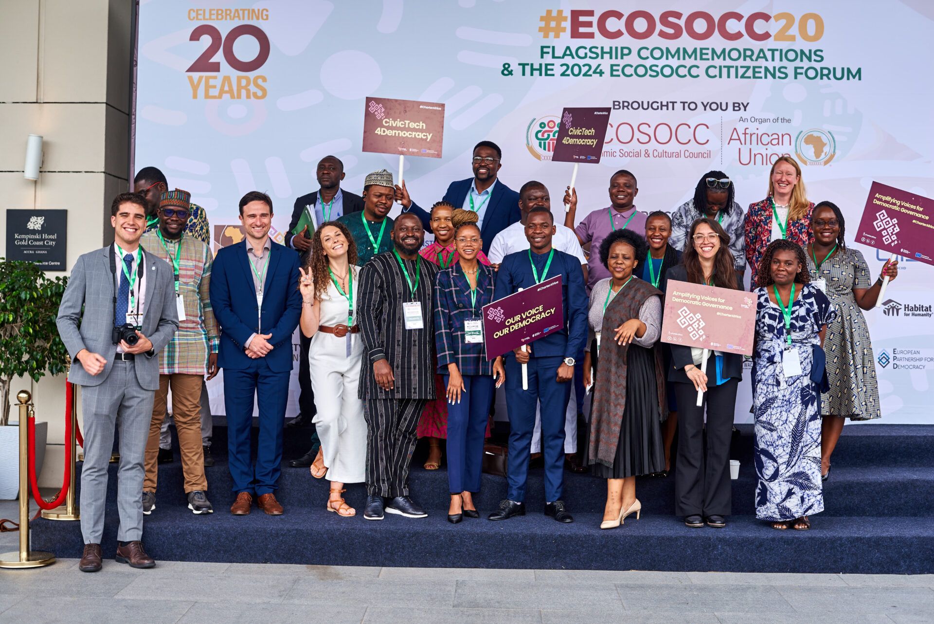 Group photo at the ECOSOCC Citizen's Forum
